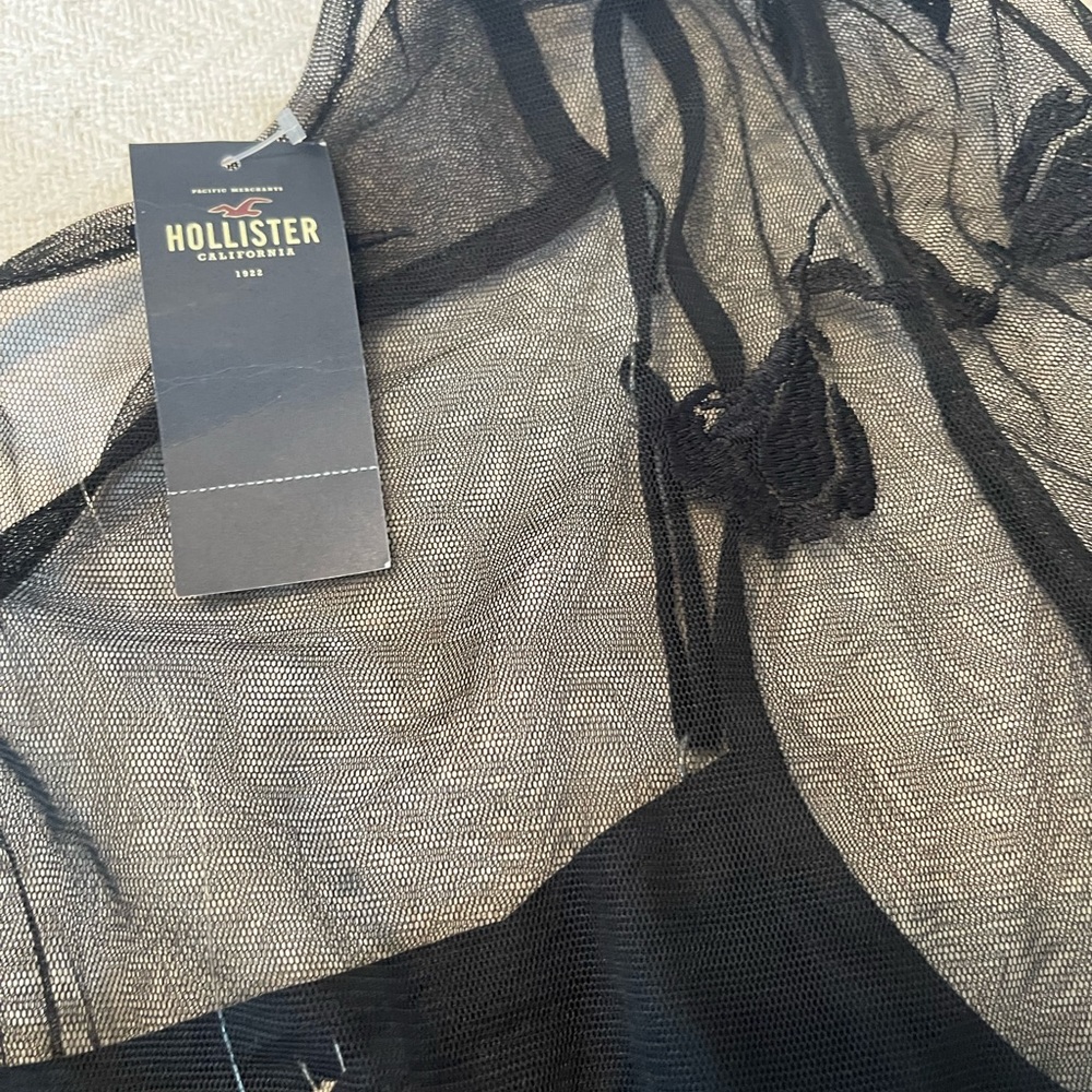 Sheer black long sleeve top - Picture 5 of 5